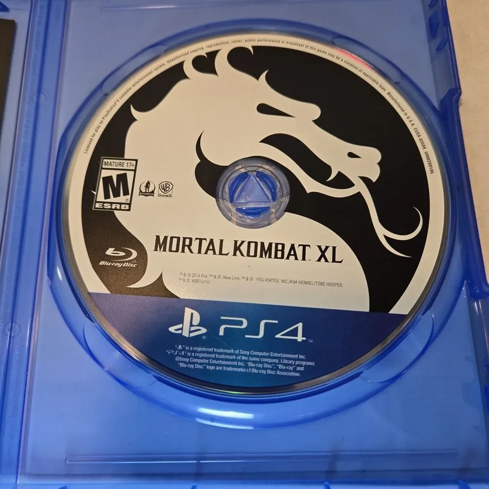 Mortal Kombat XL Sony PlayStation 4 PS4, 2016 WB - Complete w/ Manual CIB Tested